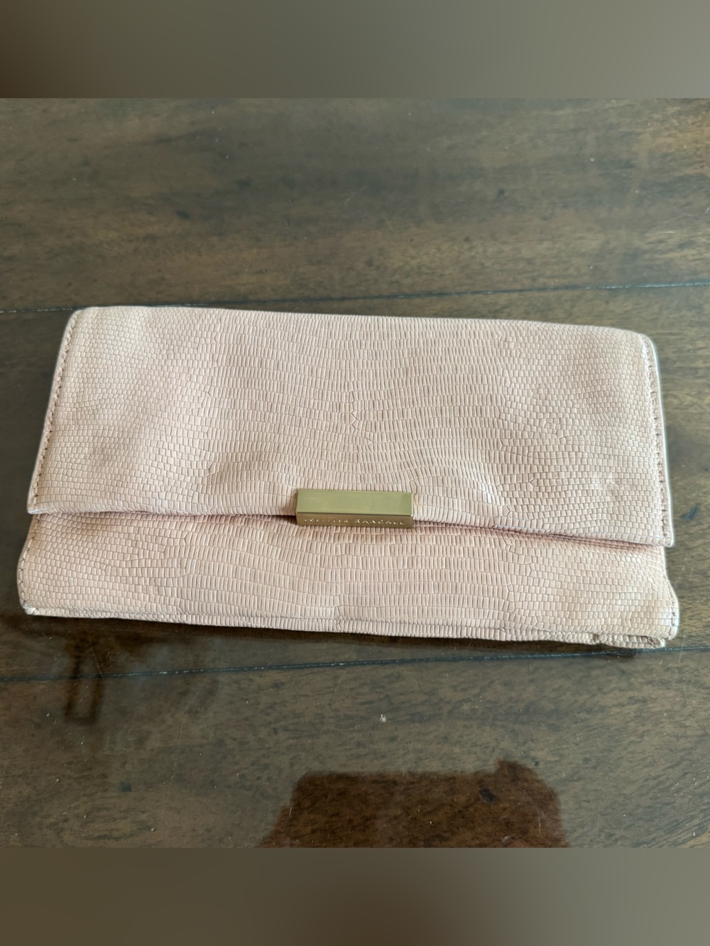 Loeffler Randall Blush Pink Chain Strap Clutch